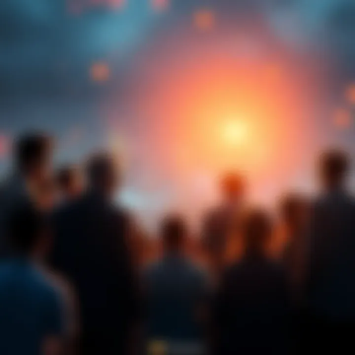 Group of people debating the legitimacy of cryptocurrency investments