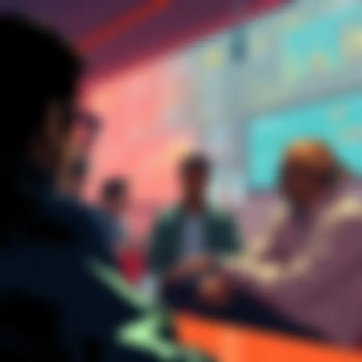 A group of people talking about their experiences and challenges in decentralized finance