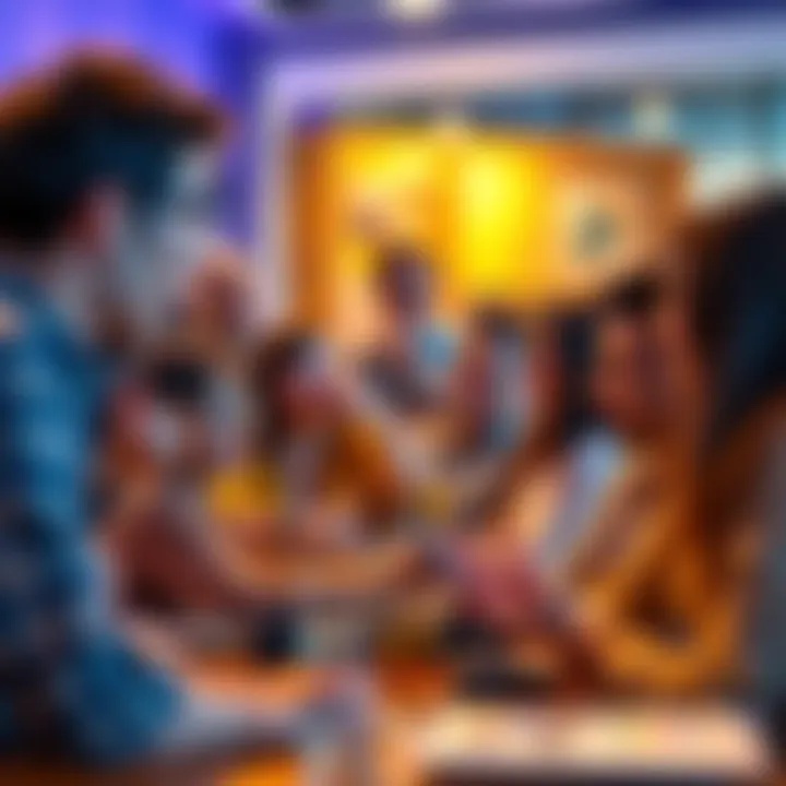 A group of people talking about financial struggles and coping strategies in a casual setting.