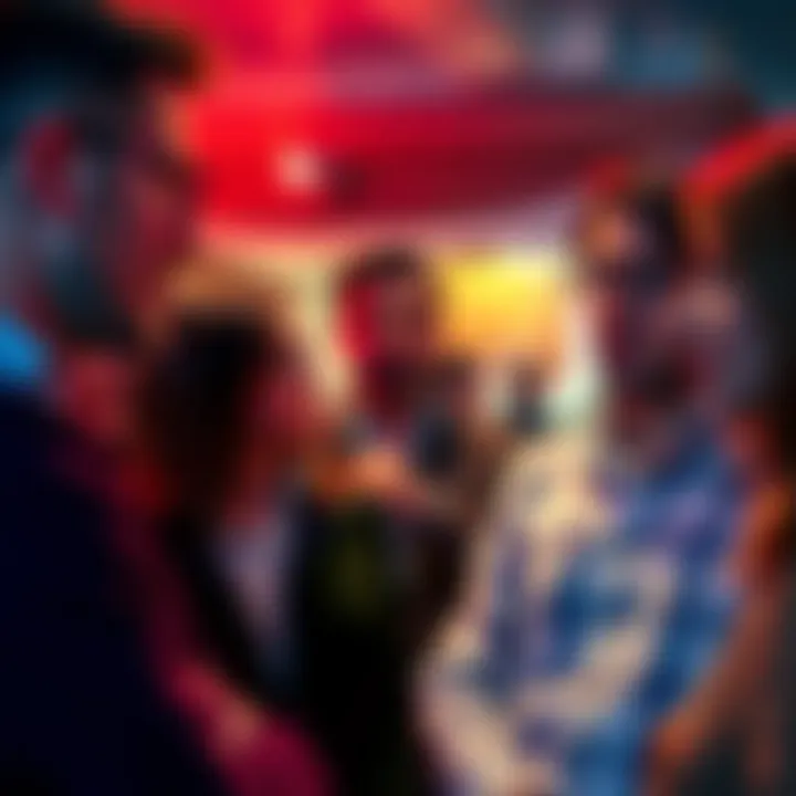 A group of people engaged in a conversation about a £70 payment offer, showing expressions of curiosity and concern.
