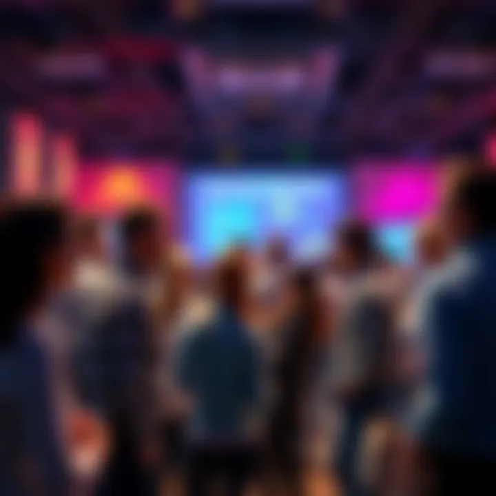 A group of people sharing their opinions about a project in a forum setting