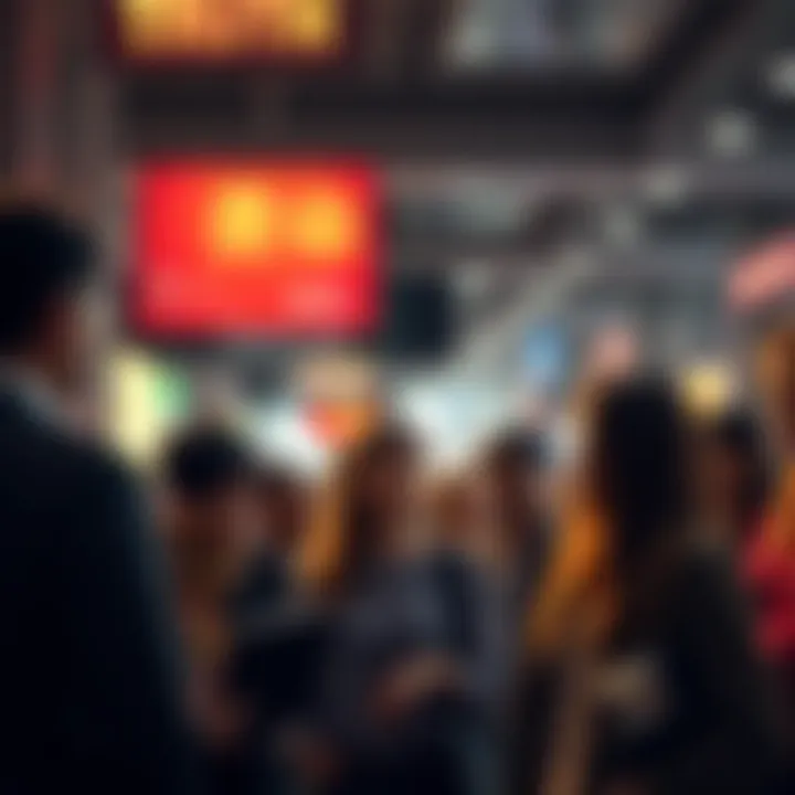 A group of people engaging in a lively discussion on truth and misinformation in a public space, highlighting the importance of authenticity and accountability.