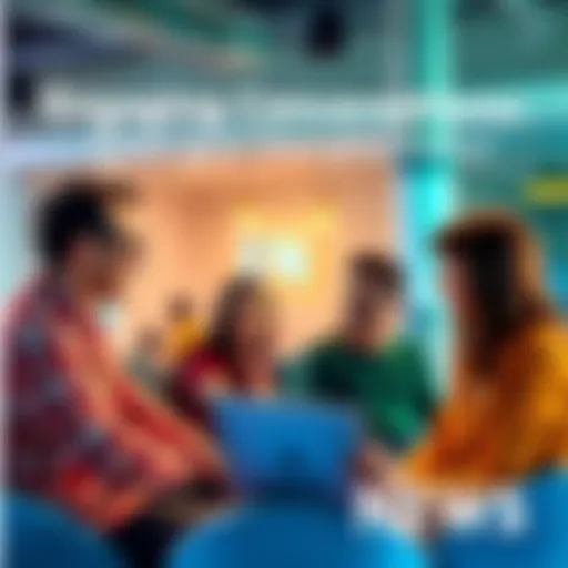 A group of people sitting together, discussing various topics with enthusiasm, sharing ideas and connecting with each other.