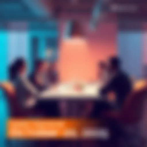 A group of people sitting around a table, sharing ideas and discussing various topics in a lively manner.