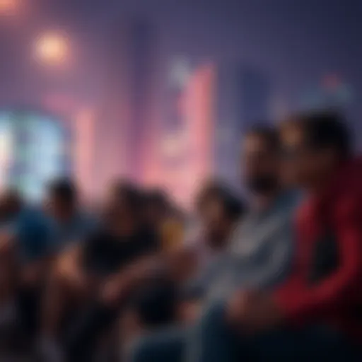 A group of people sitting together, looking worried and contemplative, discussing their feelings about missing early Bitcoin investments.