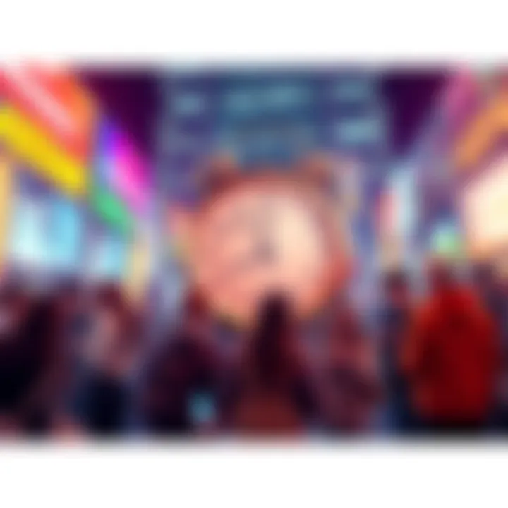 A group of people using devices with a clock showing four hours, symbolizing boost caps to prevent ads.