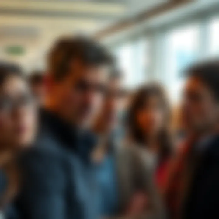 A group of people discussing with puzzled expressions, some looking thoughtful while others appear confused