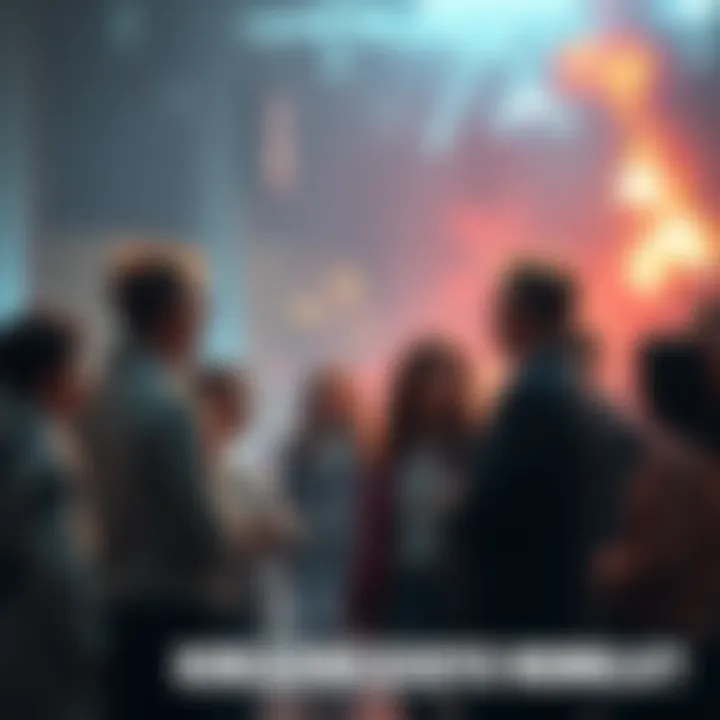 A group of people engaged in conversation about strange incidents, sharing thoughts and ideas.