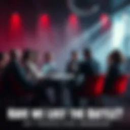 A group of individuals gathered around a table, discussing and debating various perspectives on conflict in society.