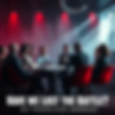 A group of individuals gathered around a table, discussing and debating various perspectives on conflict in society.