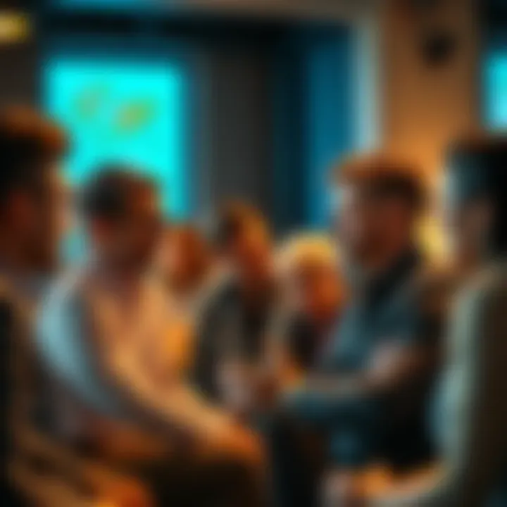 A group of people engaged in a thoughtful conversation, focused on mutual understanding and agreement.
