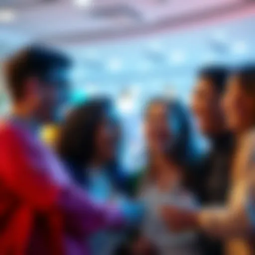 A group of friends laughing and sharing jokes in a lively setting, showcasing the joy of humor in social interactions.