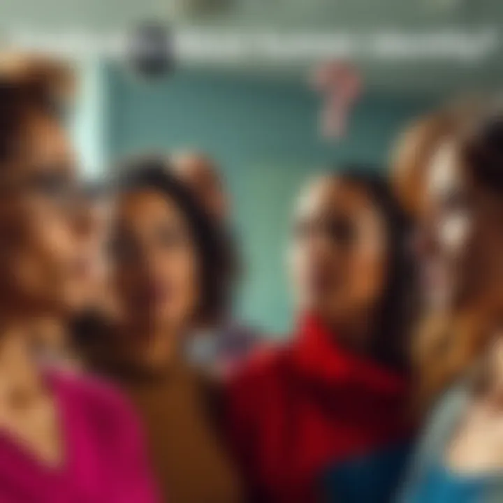 A group of diverse people looking thoughtfully at each other, representing confusion about human identity