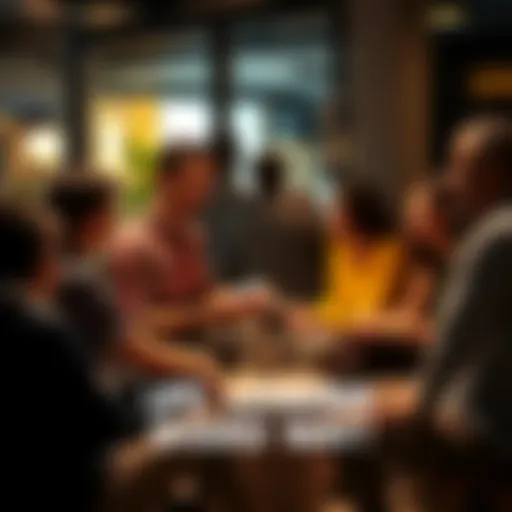 A group of people sitting together sharing their life experiences in an open discussion