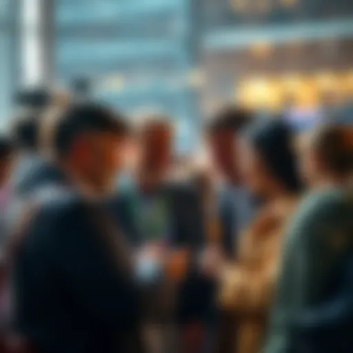 A group of diverse people engaging in a discussion, sharing their thoughts on trending topics
