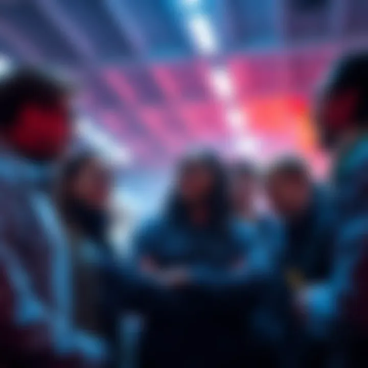 A group of people discussing their experiences with a common issue