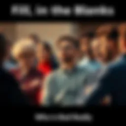 A group of diverse people discussing and sharing their thoughts on who Bob could be, each with different expressions and ideas.