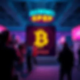 $PEP logo displayed at the BTC and Litecoin Summit, attracting attention from attendees and media