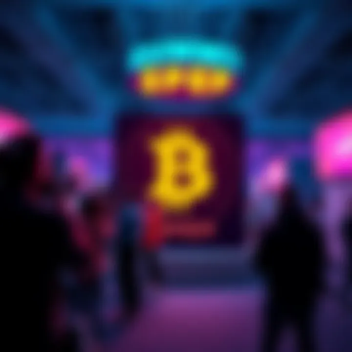 $PEP logo displayed at the BTC and Litecoin Summit, attracting attention from attendees and media