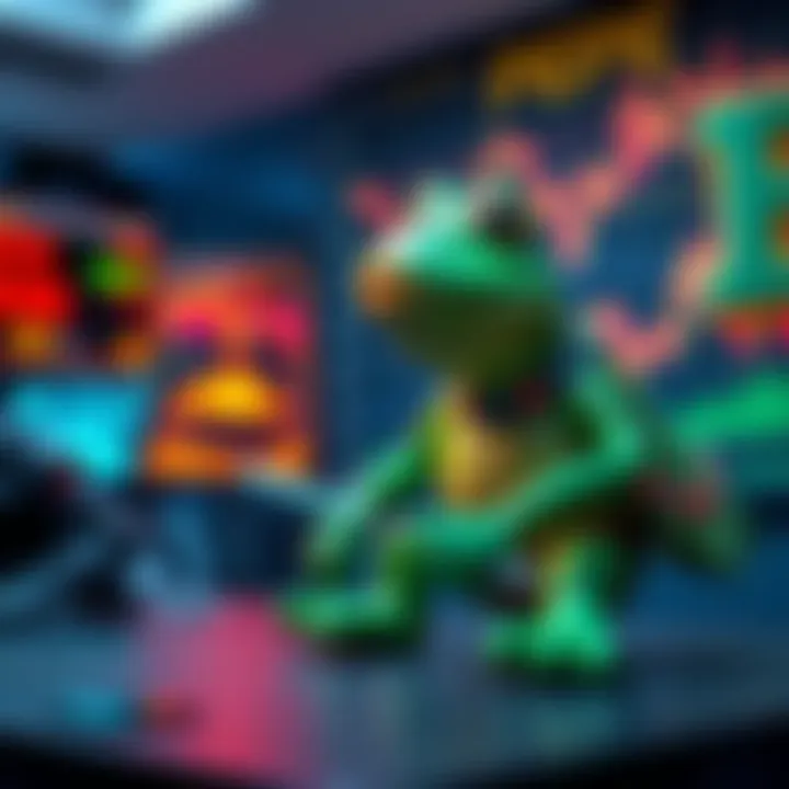 Graphic showing Pepe preparing for a possible rally with indicators suggesting a price increase