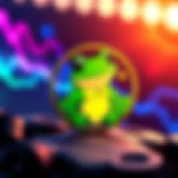 The Pepecoin logo featuring a cartoon frog, symbolizing its unique meme coin identity, set against a vibrant background.