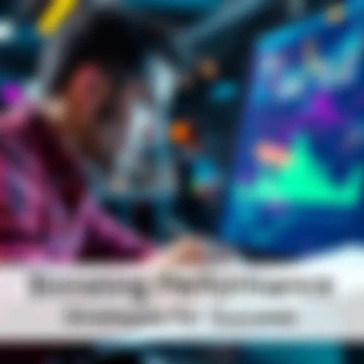 Performance Strategies A person analyzing charts and graphs for performance improvement.