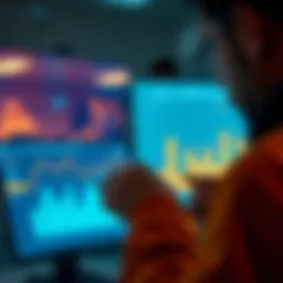 A person scratching their head while analyzing a chart showing survey results vs actual data