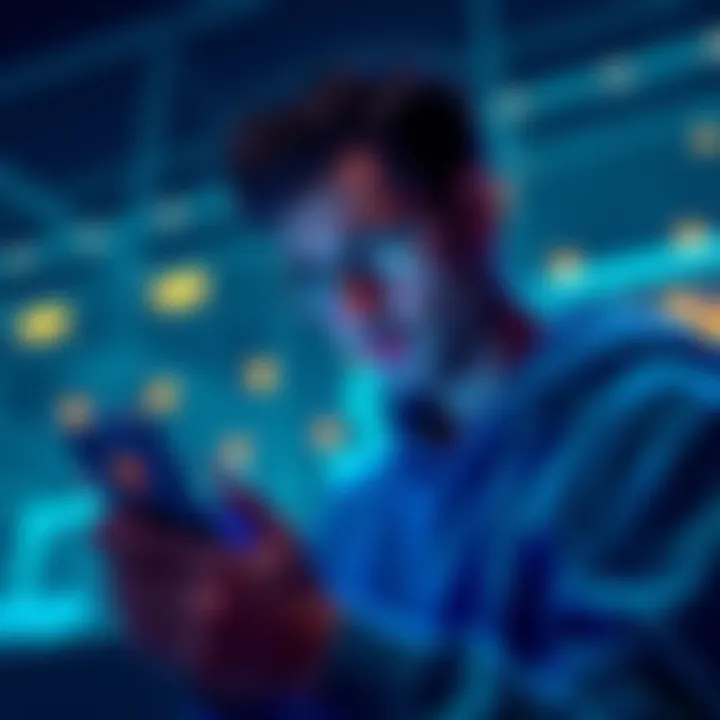 A person checking their Ethereum wallet on a phone, puzzled about missing NFT