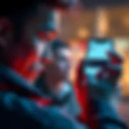 A person looking at their smartphone with confused expression, showing a chat screen about missing Revolut referral bonus