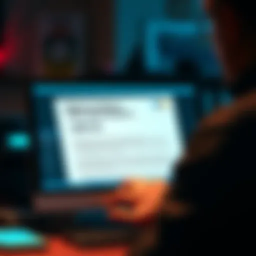 A person looking at a 1099-DA tax form on their computer screen while reading an email about tax reporting confusion from Kraken.