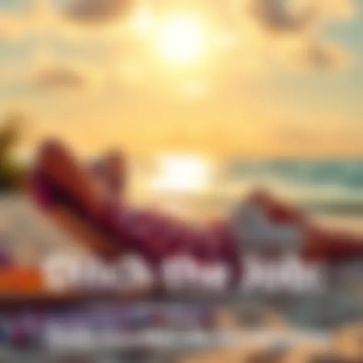 Person enjoying life outside of work A happy individual relaxing on a beach, symbolizing freedom from traditional jobs and embracing life goals