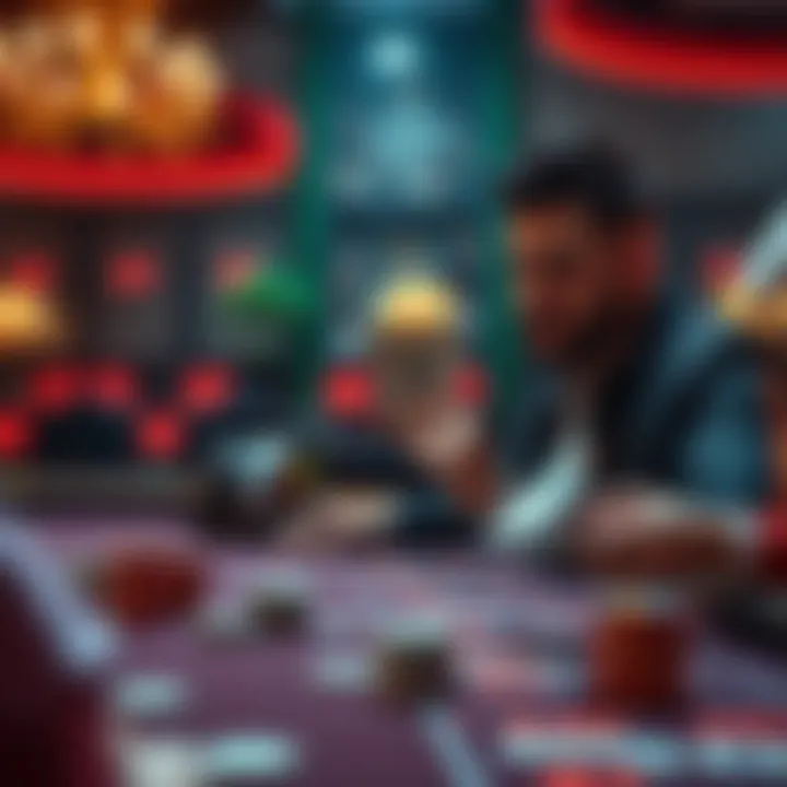 A person sitting at a casino table with £1,000 in cash, looking nervous yet excited while placing bets on a game.