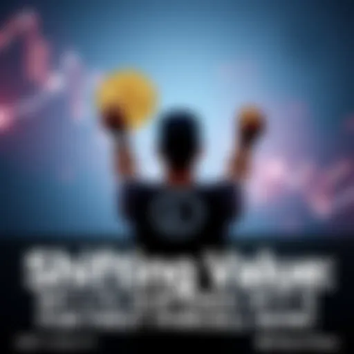 Person holding Litecoin and Bitcoin symbols A person stands with raised hands, displaying Litecoin and Bitcoin symbols, highlighting the increase in Litecoin's value over Bitcoin.