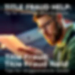 Person Holding Vehicle Title A person examining a vehicle title document with a worried expression, representing concerns about title fraud and registration issues.