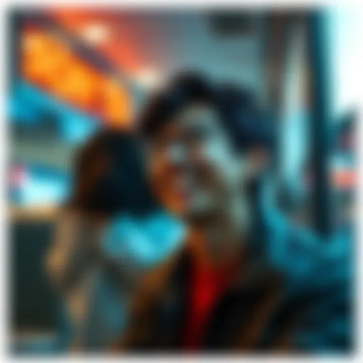 A person experiences a funny irony in daily life, laughing at an unexpected twist in a common scenario, showcasing the humor of modern society.