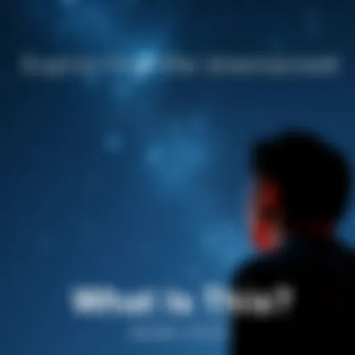 A person gazes up at a clear night sky filled with stars, symbolizing curiosity about the unknown.