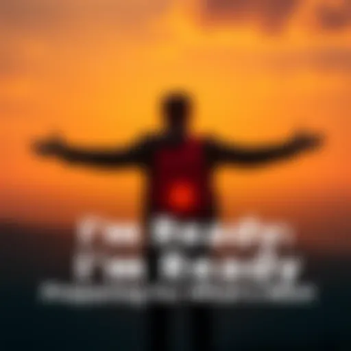 A person standing with open arms against a sunset, symbolizing readiness for new opportunities.