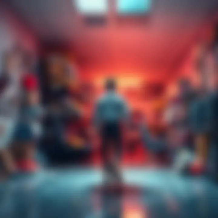 A person turning their back on a messy space, symbolizing the act of leaving behind what no longer serves them.