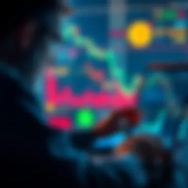 A person looking at digital currency charts on a laptop, reflecting on investment choices in the crypto market.