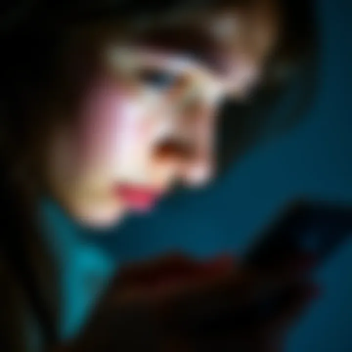 Person crying while looking at a phone A person with teary eyes looking down at their phone in disappointment, reflecting emotional distress from waiting for a response, with a soft background.
