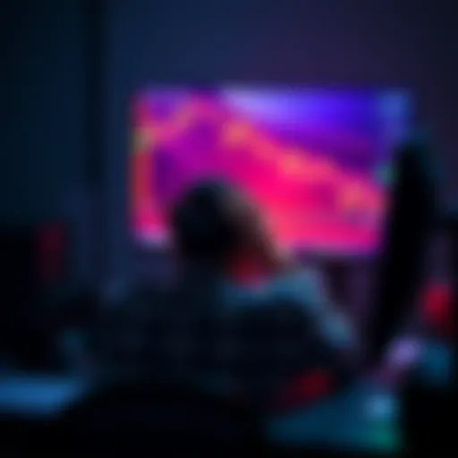 A person sits at a desk with their head in their hands, staring at a computer screen showing a declining cryptocurrency chart, symbolizing financial loss and disappointment.