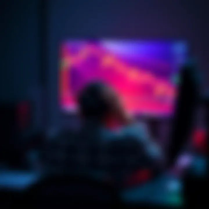 A person sits at a desk with their head in their hands, staring at a computer screen showing a declining cryptocurrency chart, symbolizing financial loss and disappointment.