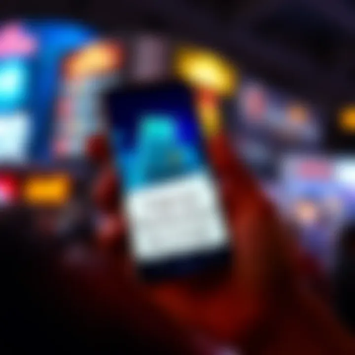 Individual looking at a smartphone displaying a crypto wallet app while holding a note with a recovery phrase