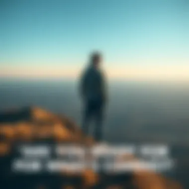 A person standing on a hill, gazing at the horizon, symbolizing readiness for change