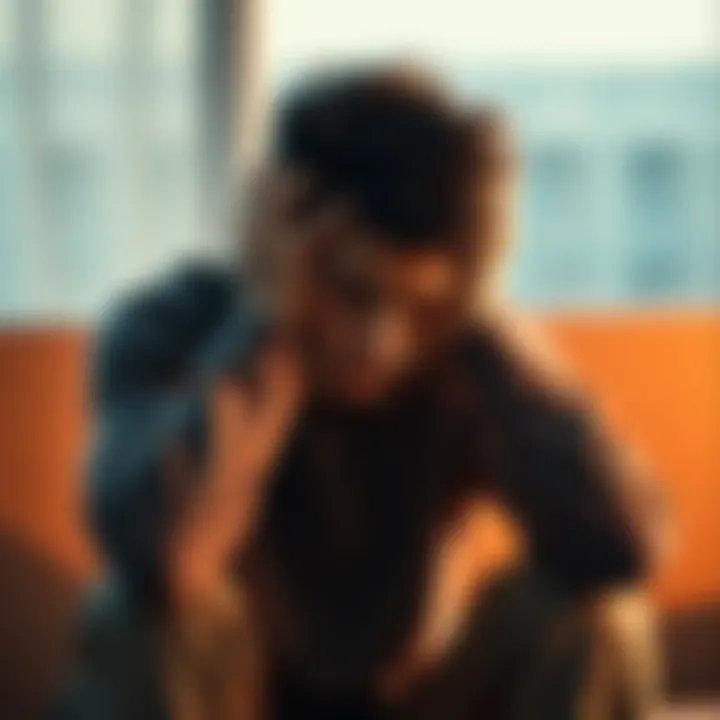A young person sitting with their head in their hands, showing signs of stress and frustration due to daily pressures.