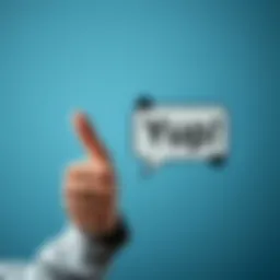 A person giving a thumbs up with a speech bubble showing the word 'Yup' to signify agreement