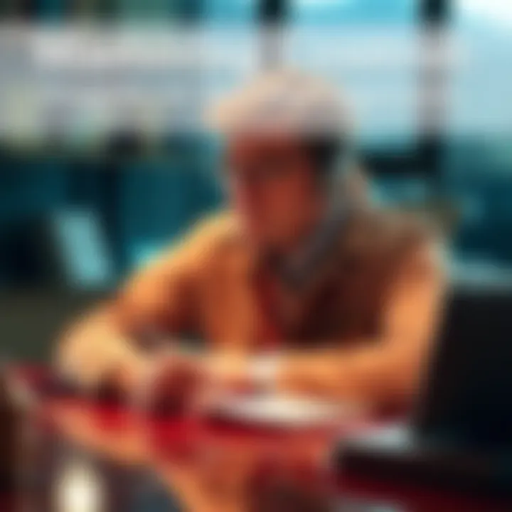 A person sitting at a desk, writing in a journal with a thoughtful expression, symbolizing self-management and control over personal decisions.