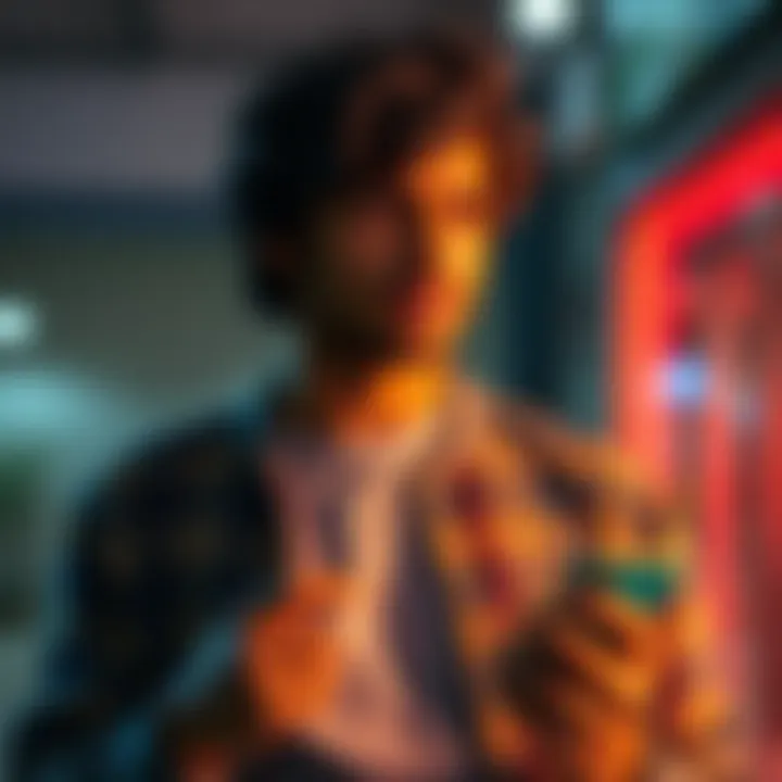 An Indian person looking worried while holding a phone, searching for help on bank transfer issues