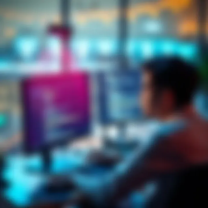 A person sitting in front of a Windows 11 PC, looking concerned while checking Pi node settings on the screen