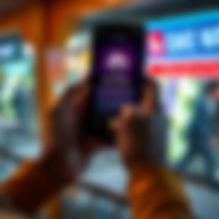 A person holding a smartphone displaying the Cake Wallet app interface, focused on recovering old funds.